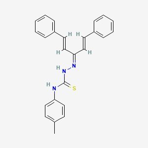 molecular formula C25H23N3S B5130839 1,5-diphenyl-1,4-pentadien-3-one N-(4-methylphenyl)thiosemicarbazone 