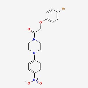 molecular formula C18H18BrN3O4 B5130881 1-[(4-bromophenoxy)acetyl]-4-(4-nitrophenyl)piperazine 