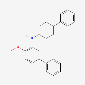 molecular formula C25H27NO B5130894 (4-methoxy-3-biphenylyl)(4-phenylcyclohexyl)amine 