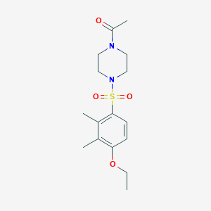 1-[4-(4-Ethoxy-2,3-dimethylbenzenesulfonyl)piperazin-1-yl]ethan-1-one