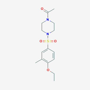 1-Acetyl-4-[(4-ethoxy-3-methylphenyl)sulfonyl]piperazine