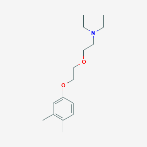 molecular formula C16H27NO2 B5130955 2-[2-(3,4-dimethylphenoxy)ethoxy]-N,N-diethylethanamine 