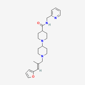 1'-[(2E)-3-(2-furyl)-2-methyl-2-propen-1-yl]-N-(2-pyridinylmethyl)-1,4'-bipiperidine-4-carboxamide