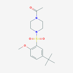 1-Acetyl-4-[(5-tert-butyl-2-methoxyphenyl)sulfonyl]piperazine