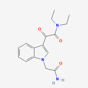 molecular formula C16H19N3O3 B5131004 2-[1-(2-amino-2-oxoethyl)-1H-indol-3-yl]-N,N-diethyl-2-oxoacetamide 