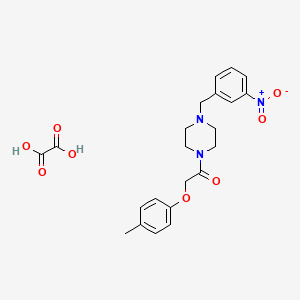 molecular formula C22H25N3O8 B5131025 1-[(4-methylphenoxy)acetyl]-4-(3-nitrobenzyl)piperazine oxalate 