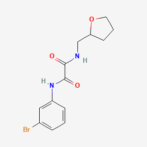 molecular formula C13H15BrN2O3 B5131030 N-(3-bromophenyl)-N'-(tetrahydro-2-furanylmethyl)ethanediamide 