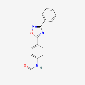 molecular formula C16H13N3O2 B5131033 N-[4-(3-phenyl-1,2,4-oxadiazol-5-yl)phenyl]acetamide CAS No. 93245-20-6