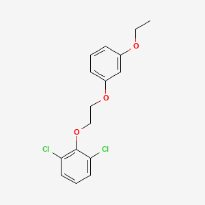 molecular formula C16H16Cl2O3 B5131055 1,3-dichloro-2-[2-(3-ethoxyphenoxy)ethoxy]benzene 