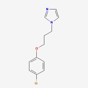 molecular formula C12H13BrN2O B5131069 1-[3-(4-bromophenoxy)propyl]-1H-imidazole 