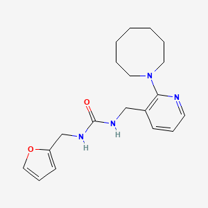 molecular formula C19H26N4O2 B5131075 N-{[2-(1-azocanyl)-3-pyridinyl]methyl}-N'-(2-furylmethyl)urea 