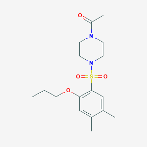 1-[4-(4,5-Dimethyl-2-propoxybenzenesulfonyl)piperazin-1-yl]ethan-1-one