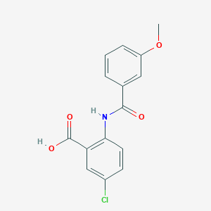 molecular formula C15H12ClNO4 B5131128 5-chloro-2-[(3-methoxybenzoyl)amino]benzoic acid 