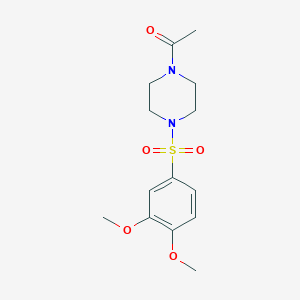 1-Acetyl-4-[(3,4-dimethoxyphenyl)sulfonyl]piperazine