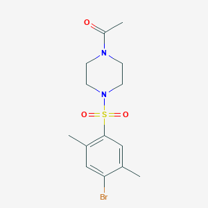 1-Acetyl-4-[(4-bromo-2,5-dimethylphenyl)sulfonyl]piperazine