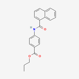 molecular formula C21H19NO3 B5131196 propyl 4-(1-naphthoylamino)benzoate 