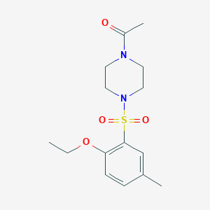 1-[4-(2-Ethoxy-5-methylbenzenesulfonyl)piperazin-1-yl]ethan-1-one