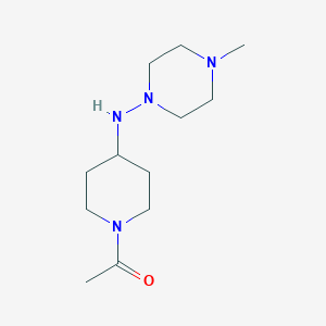 molecular formula C12H24N4O B5131209 N-(1-acetyl-4-piperidinyl)-4-methyl-1-piperazinamine 