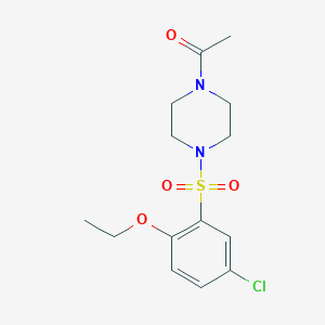 1-[4-(5-Chloro-2-ethoxybenzenesulfonyl)piperazin-1-yl]ethan-1-one