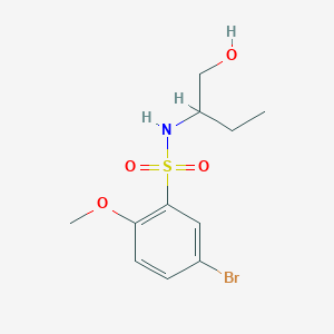 5-bromo-N-[1-(hydroxymethyl)propyl]-2-methoxybenzenesulfonamide