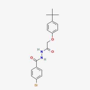 molecular formula C19H21BrN2O3 B5131261 4-bromo-N'-[(4-tert-butylphenoxy)acetyl]benzohydrazide 