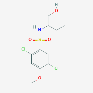 2,5-dichloro-N-[1-(hydroxymethyl)propyl]-4-methoxybenzenesulfonamide