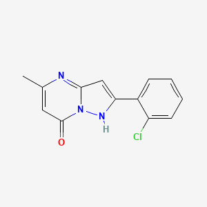 molecular formula C13H10ClN3O B5131284 2-(2-chlorophenyl)-5-methylpyrazolo[1,5-a]pyrimidin-7-ol 