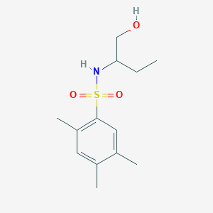 molecular formula C13H21NO3S B513131 N-[1-(hydroxymethyl)propyl]-2,4,5-trimethylbenzenesulfonamide CAS No. 942702-84-3