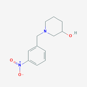 molecular formula C12H16N2O3 B5131313 1-(3-nitrobenzyl)-3-piperidinol 