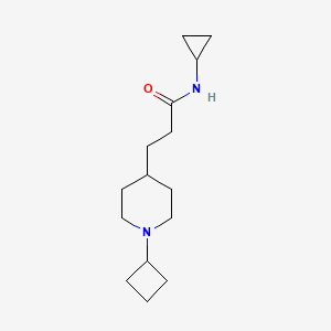 molecular formula C15H26N2O B5131315 3-(1-cyclobutyl-4-piperidinyl)-N-cyclopropylpropanamide 