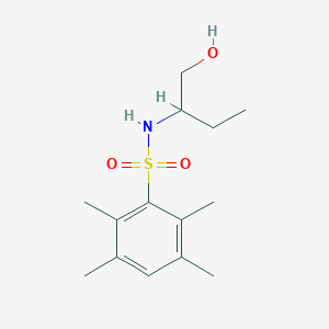 molecular formula C14H23NO3S B513132 N-[1-(hydroxymethyl)propyl]-2,3,5,6-tetramethylbenzenesulfonamide CAS No. 942771-77-9