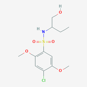 4-chloro-N-[1-(hydroxymethyl)propyl]-2,5-dimethoxybenzenesulfonamide