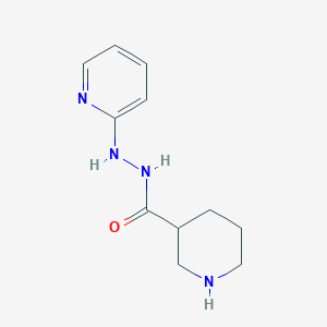 molecular formula C11H16N4O B5131366 N'-2-pyridinyl-3-piperidinecarbohydrazide 