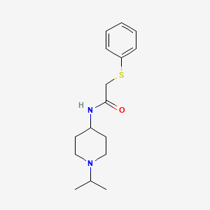 molecular formula C16H24N2OS B5131378 N-(1-isopropyl-4-piperidinyl)-2-(phenylthio)acetamide 
