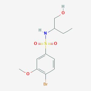 4-bromo-N-[1-(hydroxymethyl)propyl]-3-methoxybenzenesulfonamide