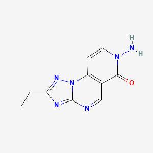 molecular formula C10H10N6O B5131407 7-amino-2-ethylpyrido[3,4-e][1,2,4]triazolo[1,5-a]pyrimidin-6(7H)-one 