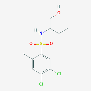 4,5-dichloro-N-[1-(hydroxymethyl)propyl]-2-methylbenzenesulfonamide