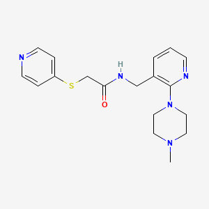 molecular formula C18H23N5OS B5131416 N-{[2-(4-methyl-1-piperazinyl)-3-pyridinyl]methyl}-2-(4-pyridinylthio)acetamide 