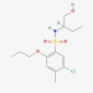 5-chloro-N-[1-(hydroxymethyl)propyl]-4-methyl-2-propoxybenzenesulfonamide