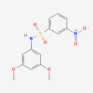 molecular formula C14H14N2O6S B5131431 N-(3,5-dimethoxyphenyl)-3-nitrobenzenesulfonamide 