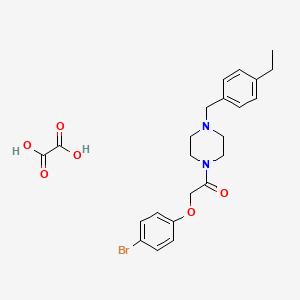 molecular formula C23H27BrN2O6 B5131481 1-[(4-bromophenoxy)acetyl]-4-(4-ethylbenzyl)piperazine oxalate 