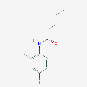 molecular formula C12H16INO B5131546 N-(4-iodo-2-methylphenyl)pentanamide 