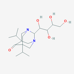 molecular formula C18H32N2O5 B5131548 5,7-diisopropyl-2-(1,2,3,4-tetrahydroxybutyl)-1,3-diazatricyclo[3.3.1.1~3,7~]decan-6-one 