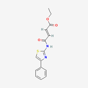 ethyl 4-oxo-4-[(4-phenyl-1,3-thiazol-2-yl)amino]-2-butenoate