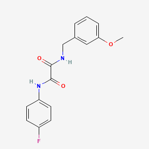 molecular formula C16H15FN2O3 B5131645 N-(4-fluorophenyl)-N'-(3-methoxybenzyl)ethanediamide 