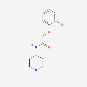 molecular formula C14H19BrN2O2 B5131688 2-(2-bromophenoxy)-N-(1-methyl-4-piperidinyl)acetamide 