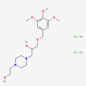 molecular formula C19H34Cl2N2O6 B5131732 1-[4-(2-hydroxyethyl)-1-piperazinyl]-3-[(3,4,5-trimethoxybenzyl)oxy]-2-propanol dihydrochloride 