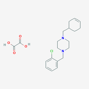 molecular formula C20H27ClN2O4 B5131756 1-(2-chlorobenzyl)-4-(3-cyclohexen-1-ylmethyl)piperazine oxalate 