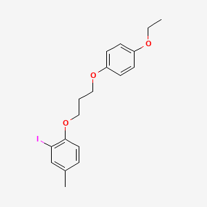 molecular formula C18H21IO3 B5131762 1-[3-(4-ethoxyphenoxy)propoxy]-2-iodo-4-methylbenzene 