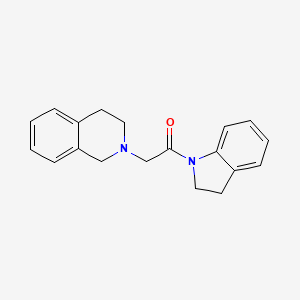 molecular formula C19H20N2O B5131775 2-[2-(2,3-dihydro-1H-indol-1-yl)-2-oxoethyl]-1,2,3,4-tetrahydroisoquinoline CAS No. 56533-63-2